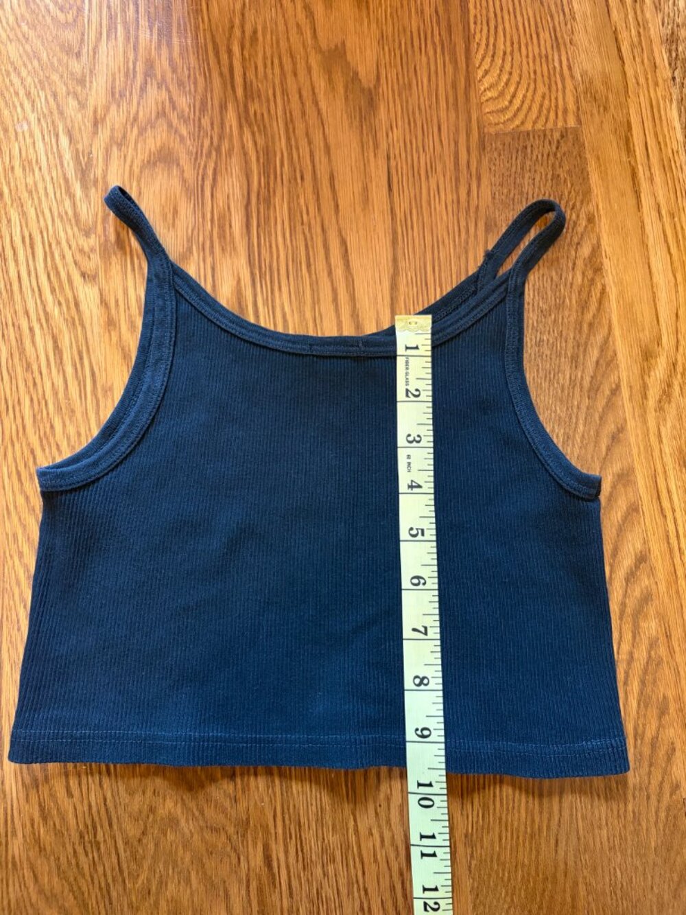 Brandy Melville cropped black cotton tank top - Picture 2 of 3